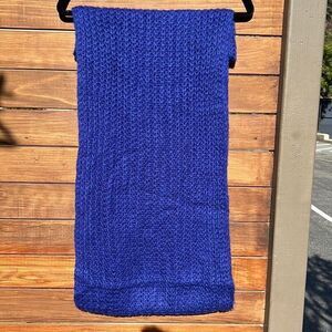 Royal Blue Knit Circle Scarf